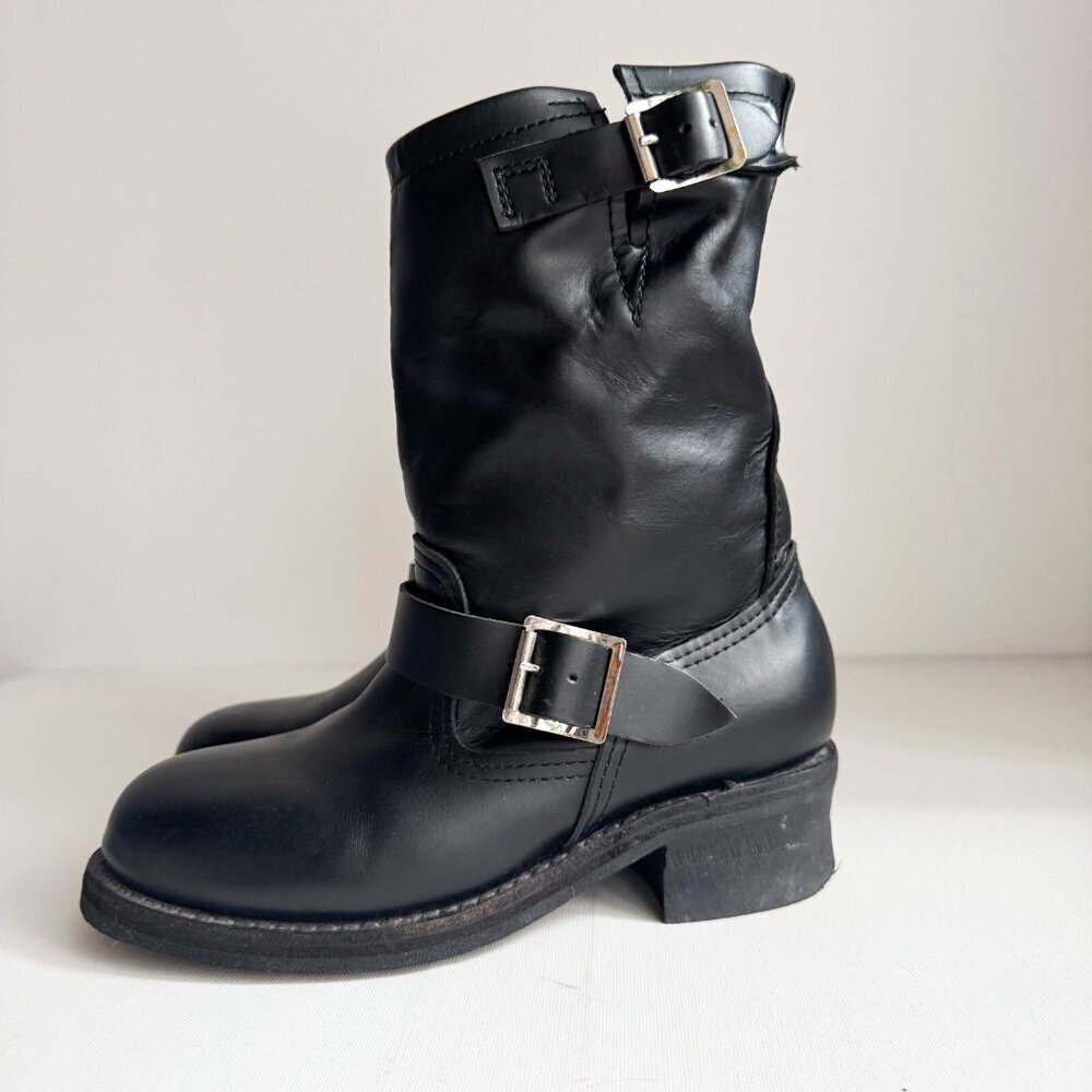 Junya Watanabe x Comme des Garcons Black Moto Classic Boots Made in Japan XS